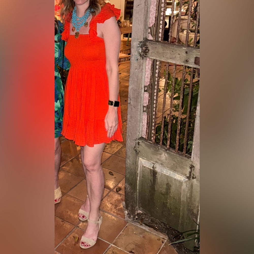 Mille xs red dress beach 🏖️ or dates or dinners!
